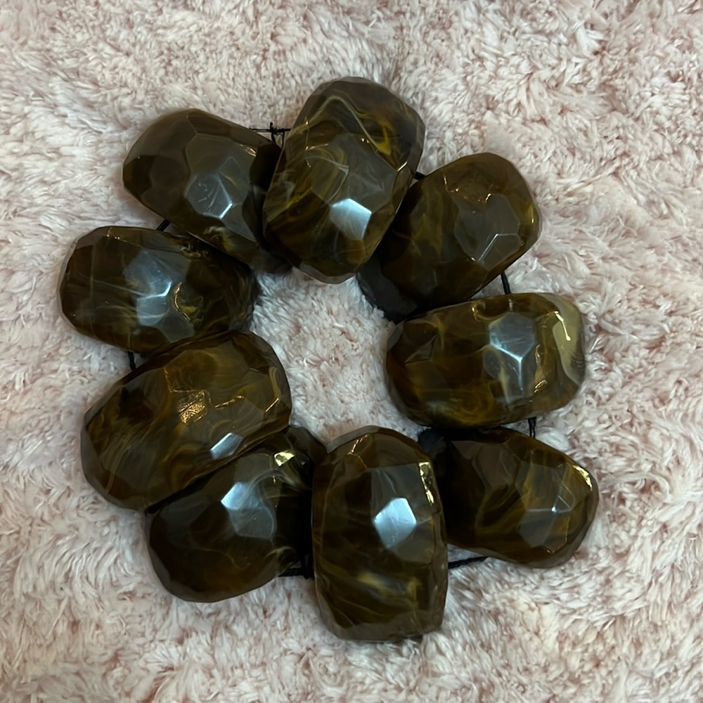 Brown chunk bracelet
